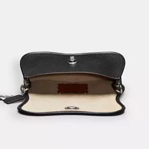 Coach Wavy Dinky CK113 Black Coachtopia Leather Shoulder Crossbody Bag - Picture 13 of 14